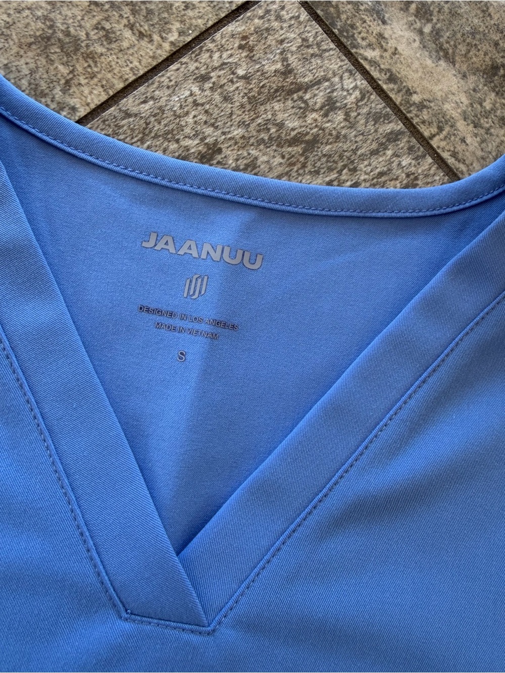 Jaanuu Slim Knit Scrub Top and Joggers Set - Picture 9 of 16